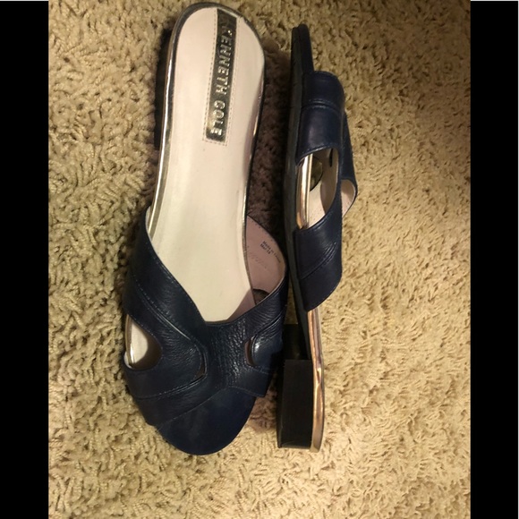 Navy blue sandals.  Worn once. - Picture 1 of 1